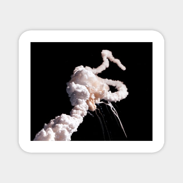 Explosion of the Space Shuttle Challenger (S525/0042) Magnet by SciencePhoto