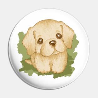 Cute Labrador Retriever Puppy Pin