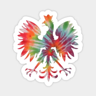 Polish Pride Eagle Dyngus Day Tie Dye Magnet