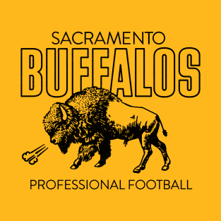 Defunct Sacramento Buffalos - California Football League 1977 T-Shirt