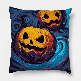 Spooky pumpkin pattern Pillow