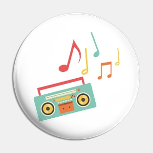 Radio, Music Pin