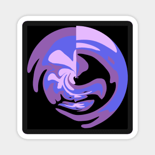 Purple and black III Magnet