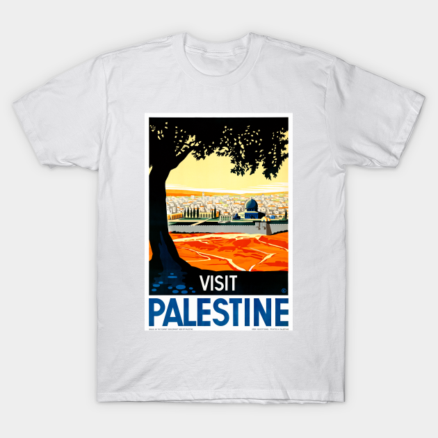 Vintage Travel Poster Visit Palestine - Palestine - T-Shirt | TeePublic