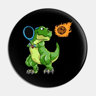 Dino with Tennis racket and Ball at Tennis Pin