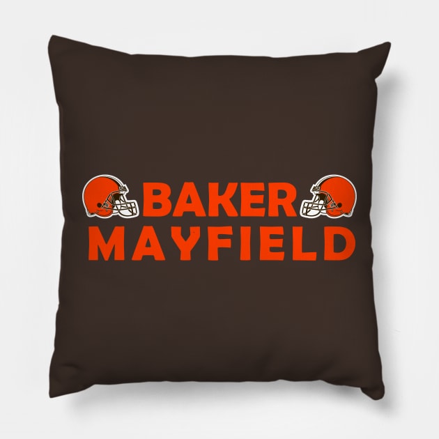 NFL football Baker Mayfield Pillow by aleo