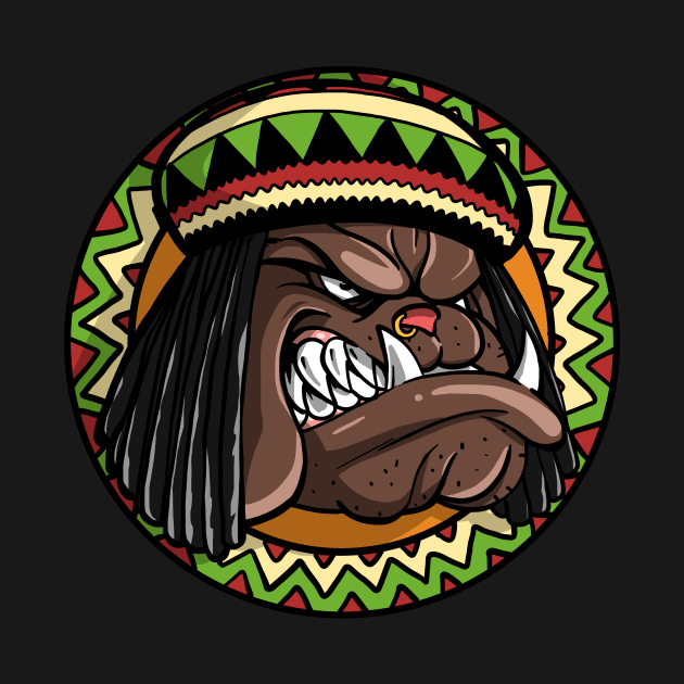 Franck, the bulldog, Rasta Mode by TomiAx