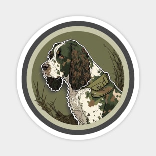 English Springer Spaniel Camouflage Motif Magnet