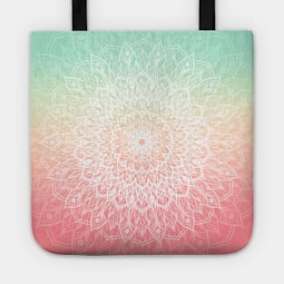 Pastel Sunflower Mandala Tote