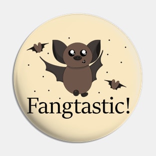 Fangtastic! A Happy Bat Pin