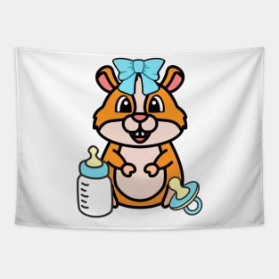 Cute Hamster Gender reveal - its a boy Tapestry