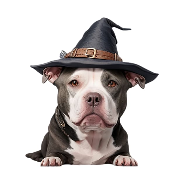 Cute Pitbull Witch by likbatonboot