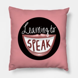 Learning to Speak Podcast Pillow
