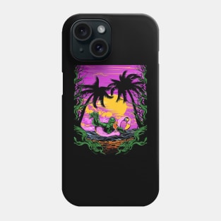 Gill-Man on vacation Phone Case