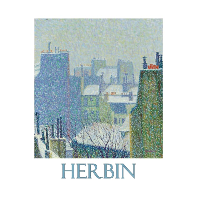 Roofs of Paris in the Snow (1902) by Auguste Herbin by Naves