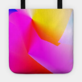 red yellow blue pink abstract texture Tote