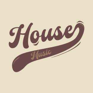 House music // Brown Vintage / V1 T-Shirt