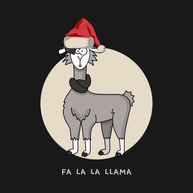 Fa la la llama funny christmas llama design by the christmas shop