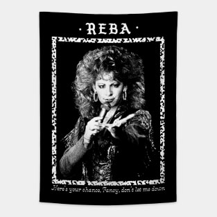 Reba / Fancy \ Vintage Faded Style Fan Design Tapestry