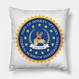 Federal Burro of Investigation Pillow