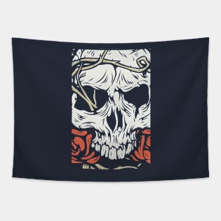 Roses & Skull Tapestry