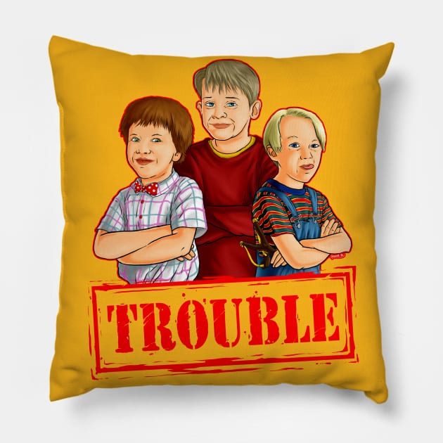 Trouble Makers Pillow by sk8rDan