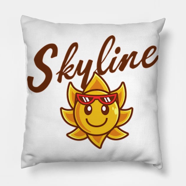 Skyline Pillow by Rooscsbresundae