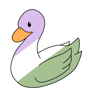 Pastel Genderqueer Duck T-Shirt