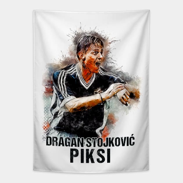 Dragan Stojkovic PIKSI A Tribute to the LEGEND Tapestry by Naumovski