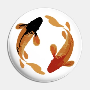 couple of koi fish Pin