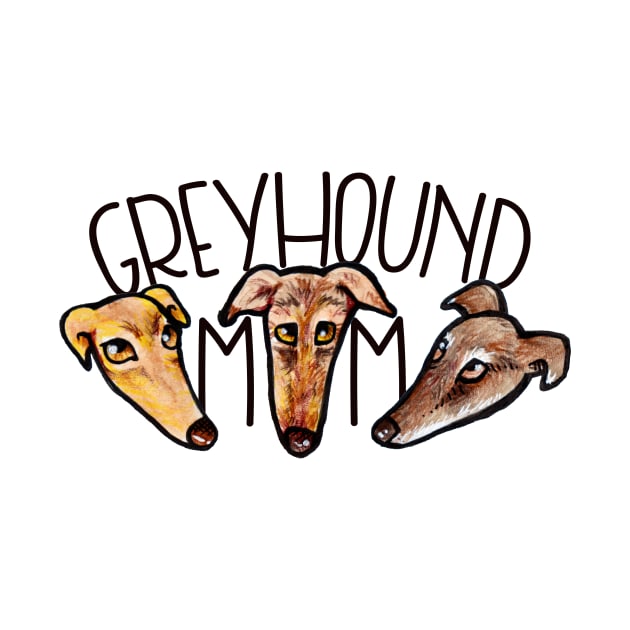 Greyhound Mom by bubbsnugg