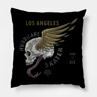 flying zombie skull Pillow