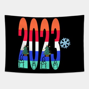 Happy New Year 2023 T-shirt classique Tapestry