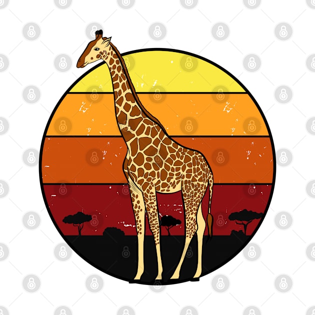 giraffe in the savannah by Kuchinska design