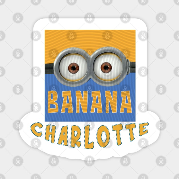 DESPICABLE MINION AMERICA CHARLOTTE Magnet by LuckYA