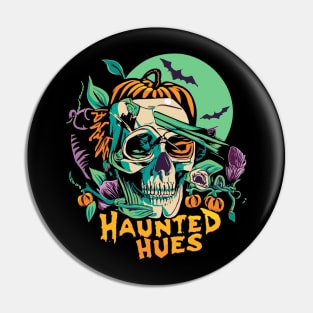 "Haunted Hues" design Pin