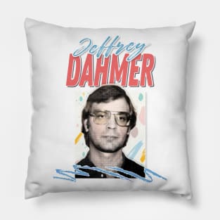 Jeffrey Dahmer / Retro 90s Styled Design Pillow