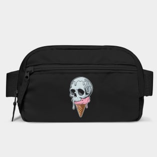 Melting Dripping Skull Ice Cream Dark Humor Bag