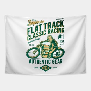 Flat Track Classic Racing authentic Tapestry