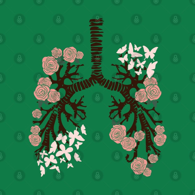 Flower Lungs by TKO tees