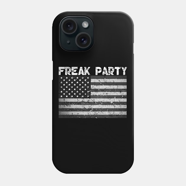 Freak Party Freak American Flag Vintage Phone Case by Bluebird Moon