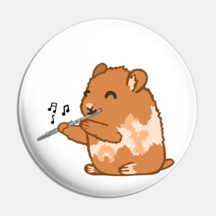 Flute Hamster Pin