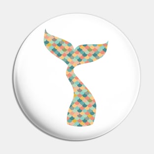 Patchwork Mermaid Scales Pin