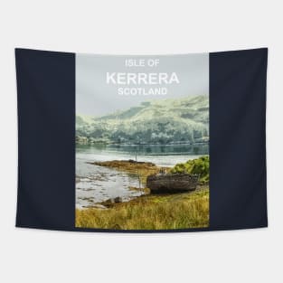 Isle of Kerrera Scotland. Scottish gift. Travel poster scottish highlands Tapestry