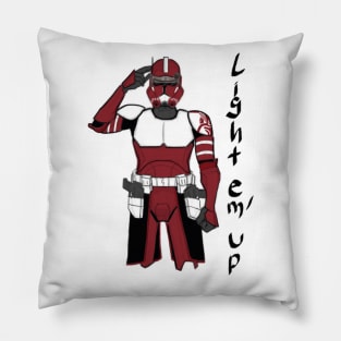 Commander Fox "Light em' up" Pillow