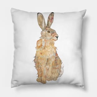 Patchwork Hare Pillow