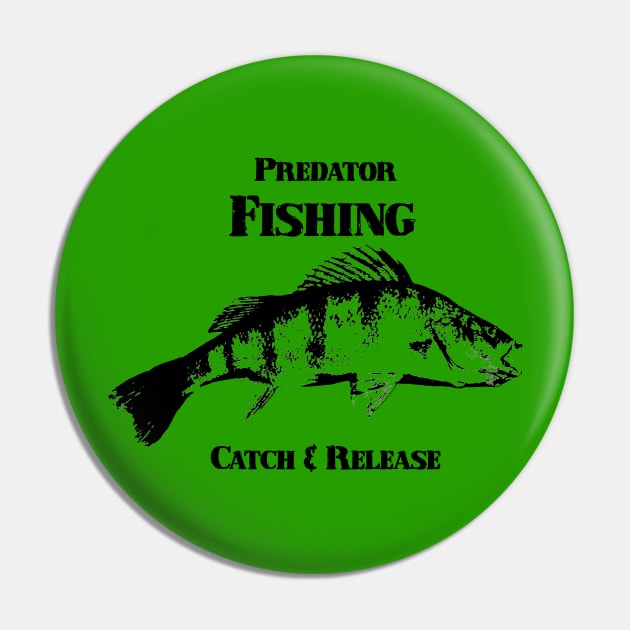 Predator fishing "Catch and Release" Pin by BassFishin
