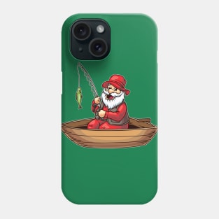 Fishing Santa Claus Christmas Fisherman Boating Phone Case