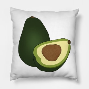 Avacado Fruit Art Pillow