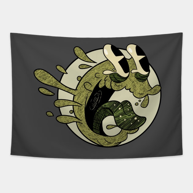 Nasty Germs Cartoon Tapestry by Phreephur